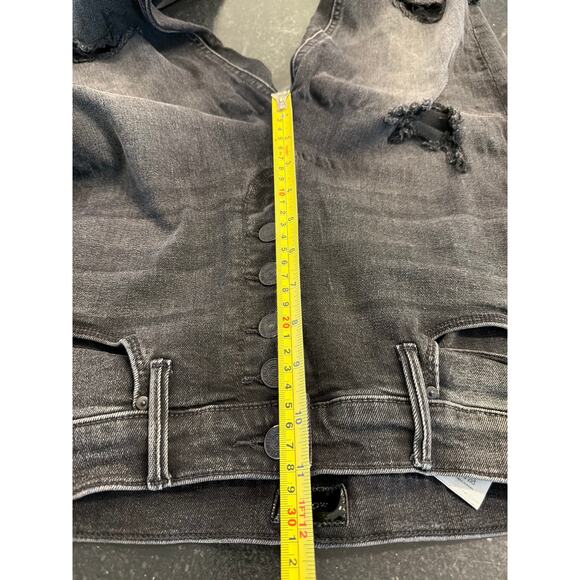 Mother Pixie Dazzler Ankle Fray distressed jeans Sz 30 - Picture 11 of 13